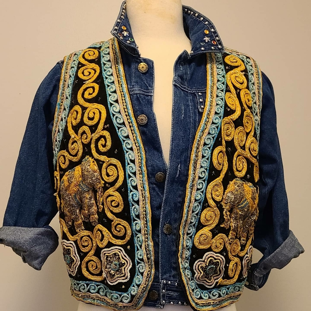 Elephant Velvet vest